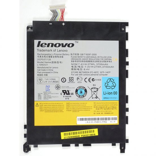 L10M2I21 Battery L10M2121 For Lenovo IdeaPad K1 S1 Y1011 121001054 - Click Image to Close