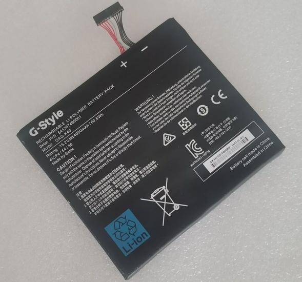 GAG-K40 Battery 541387490001 For G-Style 4ICP4/54/88 15.2V 60.8Wh 4000mAh - Click Image to Close