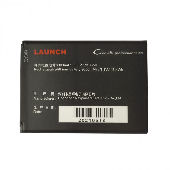 Replacement Battery For Launch Creader Professional CRP229 3.8V 3000mAh 11.4Wh - Click Image to Close