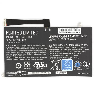 FPCBP345Z Battery FPB0280 FMVNBP219 Replacement For Fujitsu UH572