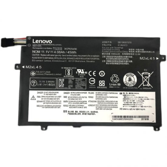 SB10K97568 SB10K97569 SB10K97570 Battery For Lenovo ThinkPad E470 E475 E470C - Click Image to Close