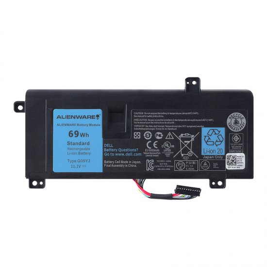 G05YJ Battery Replacement For Dell ALW14D-2728 ALW14D-4728 ALW14D-1728 - Click Image to Close