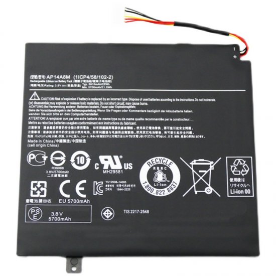 AP14A4M Battery For Acer Iconia Tab 10 A3-A20 A3-A20FHD A3-A30 - Click Image to Close