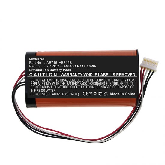 AE715B Battery Replacement For Dell Wireless 360 Speaker AE715 7.4V 2.6Ah 19.5Wh - Click Image to Close