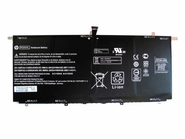 HP RG04XL Battery HSTNN-LB5Q 734746-421 734746-221 For Spectre 13T-3000 - Click Image to Close