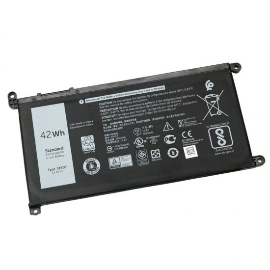 51KD7 Y07HK FY8XM Battery For Dell Chromebook 11 3180 3189 5190 P28T001 P28T002 - Click Image to Close