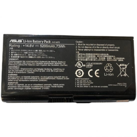 A42-M70 Battery Replacement For Asus M70 N70 N90 X71 X72 G71 G72 F70 - Click Image to Close